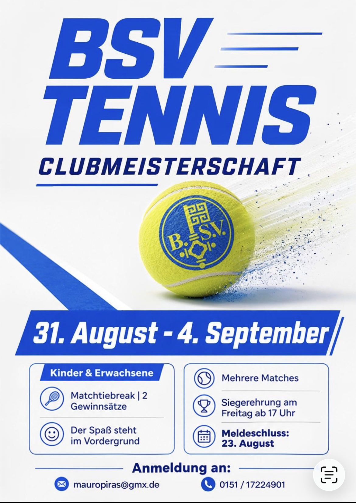 Clubmeisterschaften 2026 – seid dabei!