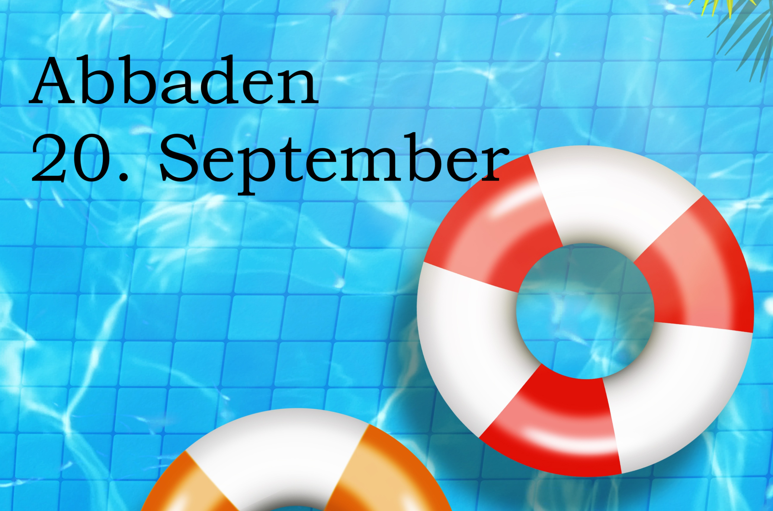Geselliges Abbaden am 20. September